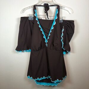 Profile by Gottex, Swim Suit, 20W, 2 Piece full mid and bottom coverage